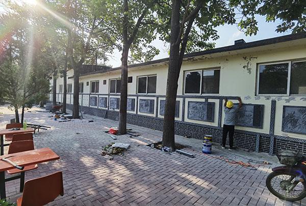 运城安国医院“二十四孝故事”浮雕文化墙正式亮相