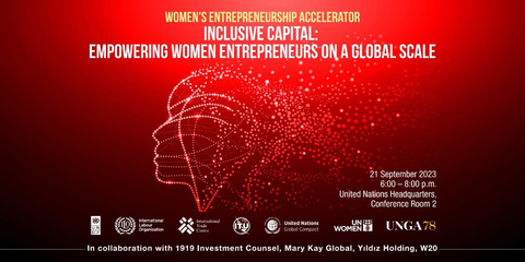 WEA在第78届联合国大会上举办的题为“Inclusive Capital: Empowering Women Entrepreneurs on a Global Scale”(普惠资本:在全球范围内为女性企业家赋权)的活动是一项关键活动,重点关注女性主导企业融资方面的紧迫缺口,旨在促进女性创业生态系统中利益相关者之间的对话。 (照片来源:Women’s Entrepreneurship Accelerator)