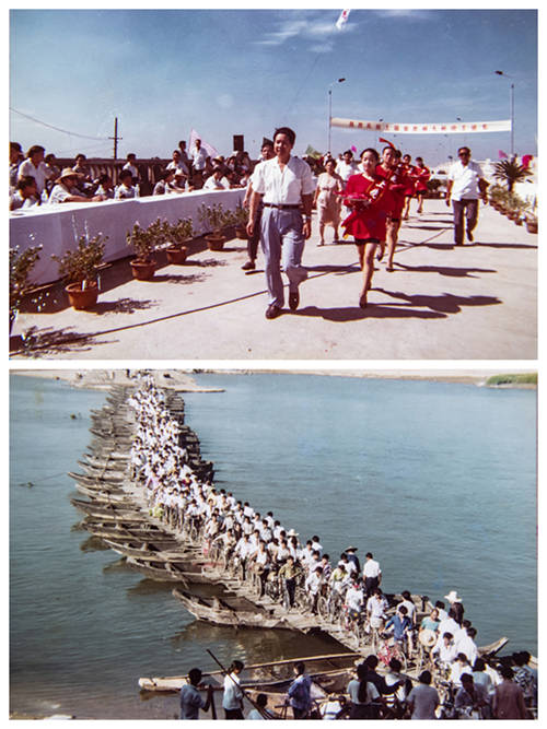 1994年9月1日，胜利大桥通车典礼。随后渡口汪家园浮桥拆除，信州区结束了有浮桥的历史。01.jpg